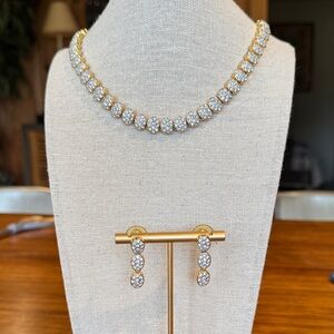 Dior necklace and earrings set